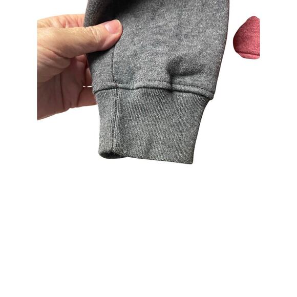 Knickerbocker Vintage Design zip up Medium TwoTone Red Gray Zip-Up Varsity Style - Picture 4 of 6